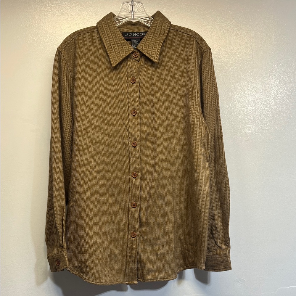 JG Hook Tan Button-Up Shirt